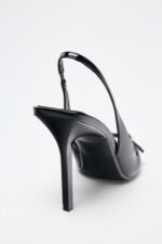 Zara-Inspired Patent Buckle Slingback Heels 11 cm - z0144