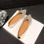 Elegant Rhinestone Pearl Flat - NS0022