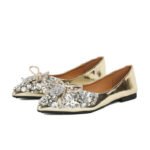 Elegant Rhinestone Pearl Flat - NS0022