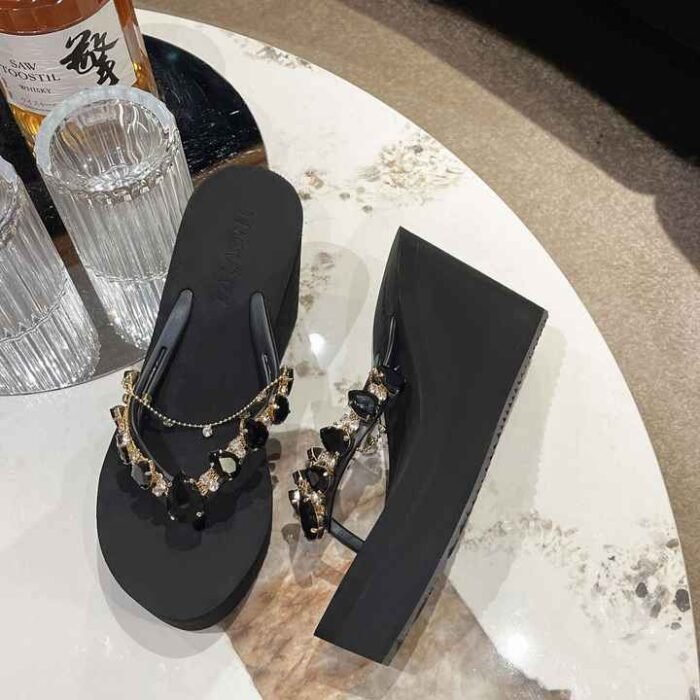Ingvivi Women's Rhinestone High Heel Summer Sandals 9cm - N0120