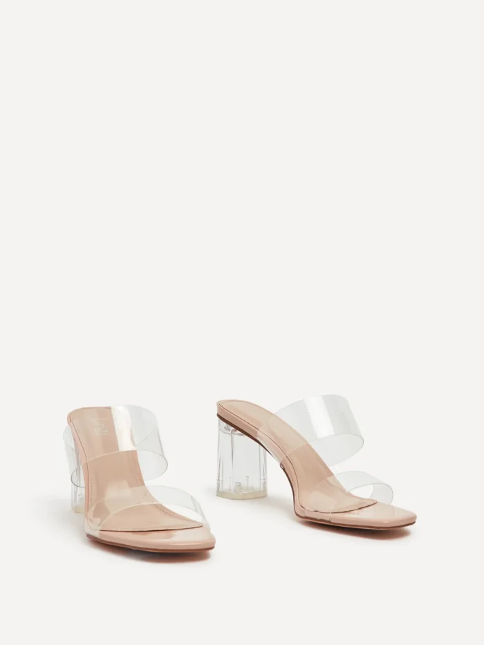 Zara Basic Collection Transparent Heel Sandals for Women - Z0021