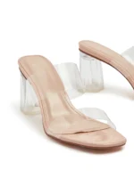Zara Basic Collection Transparent Heel Sandals for Women - Z0021