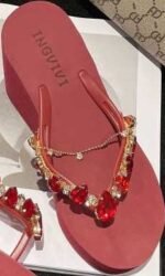 Ingvivi Women's Rhinestone High Heel Summer Sandals 9cm - N0120