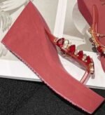 Ingvivi Women's Rhinestone High Heel Summer Sandals 9cm - N0120