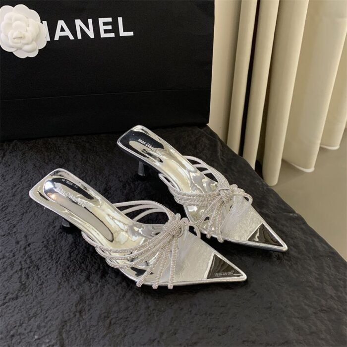 Eilyken Crystal Embellished Heel  6 cm X0053
