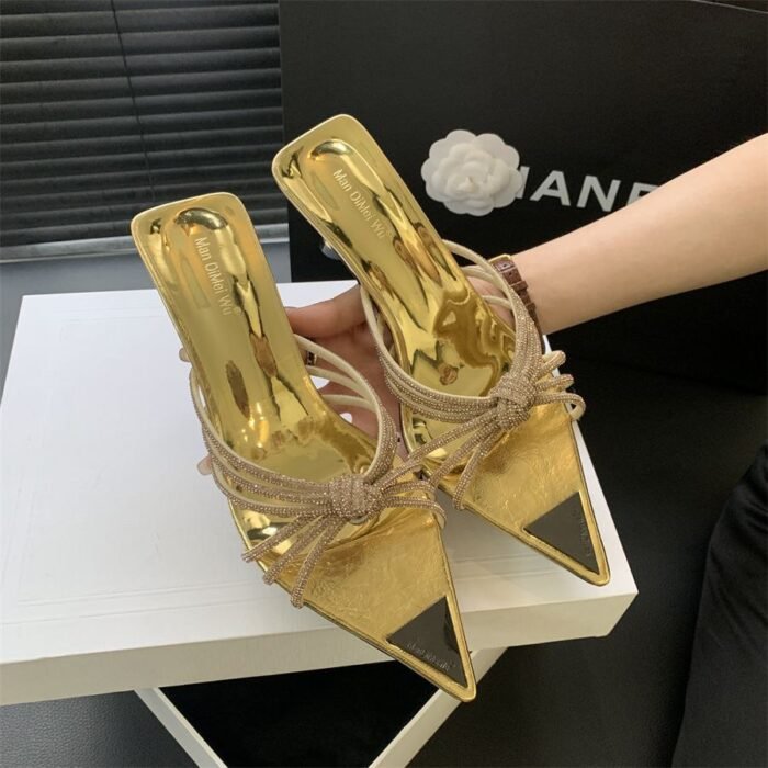 Eilyken Crystal Embellished Heel  6 cm X0053