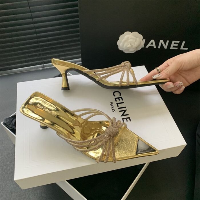 Eilyken Crystal Embellished Heel  6 cm X0053