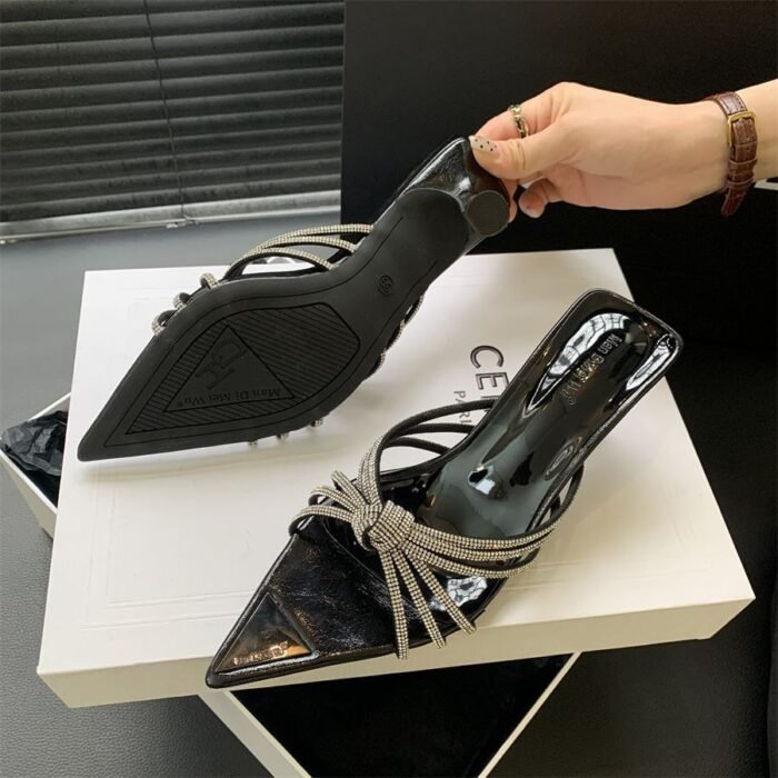 Eilyken Crystal Embellished Heel  6 cm X0053