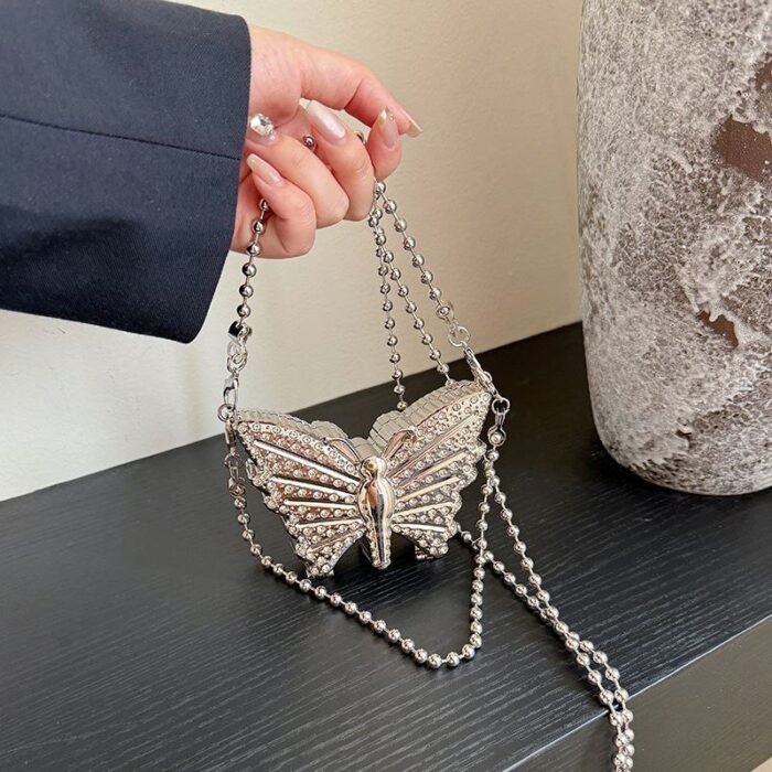 BUTTERFLY Golden Crystal Mini SLING BAG - BA064