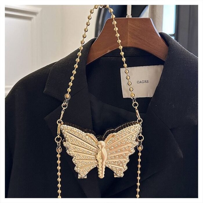 Butterfly matel mini clutch SLING BAG - BA064