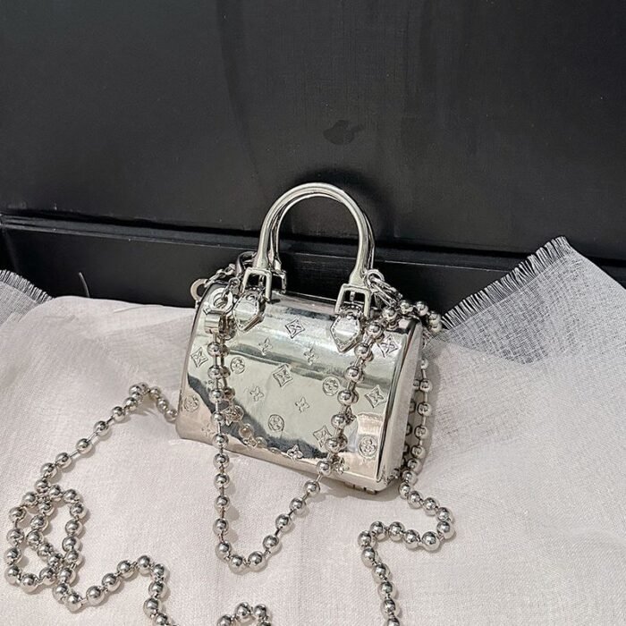 Luxury Mini Metal Clutch Bag - BA065