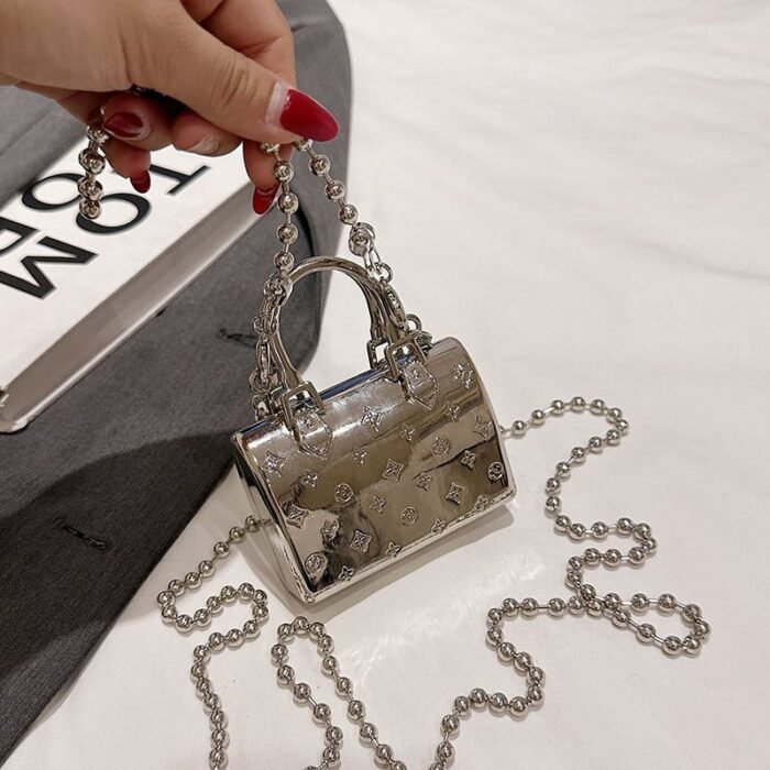 Luxury Mini Metal Clutch Bag - BA065