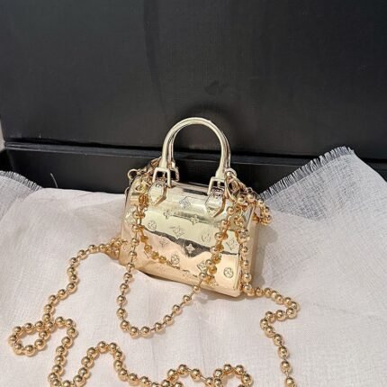 Luxury Mini Metal Clutch Bag - BA065