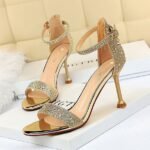 Women's High Heel Sandals, Crystal Shoes 10Cm - B0086
