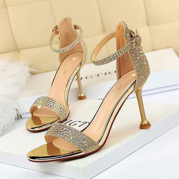 Women's High Heel Sandals, Crystal Shoes 10Cm - B0086