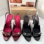 Zara-Inspired Patent Buckle Slingback Heels 11 cm - z0144