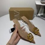Slingback Heels with Gold Buckle 5cm - Z0147