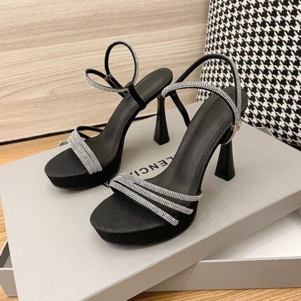 Sparkling Rhinestone Platform High Heel for Women 10cm  - N0124