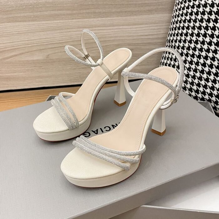 Sparkling Rhinestone Platform High Heel for Women 10cm  - N0124
