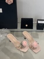 Elegant Floral Decor Low Heel Sandals for Women - N0200