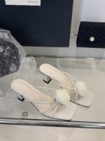 Elegant Floral Decor Low Heel Sandals for Women - N0200