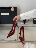 Elegant Pointed Toe Patent Leather Pumps 9cm Heel - X0110