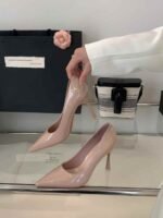 Elegant Pointed Toe Patent Leather Pumps 9cm Heel - X0110