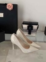 Elegant Pointed Toe Patent Leather Pumps 9cm Heel - X0110