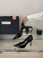 Elegant Pointed Toe Patent Leather Pumps 9cm Heel - X0110