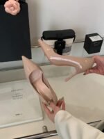 Elegant Pointed Toe Patent Leather Pumps 9cm Heel - X0110