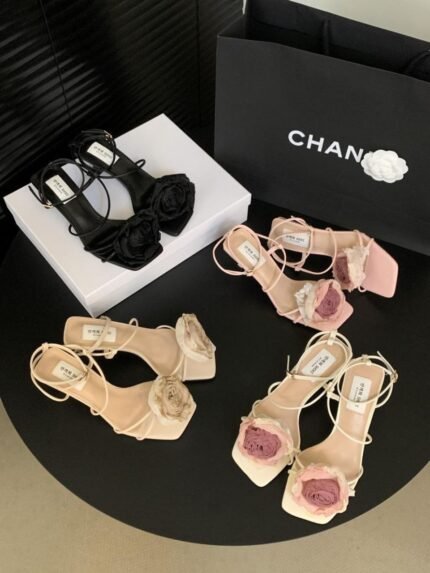 Elegant Floral High Heel Sandals for Women - X0027