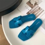 Women's Croc-Patterned Flat Sandals - NS0009