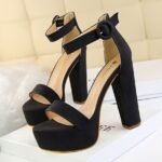BIGTREE Chunky Block High Heels - B0004