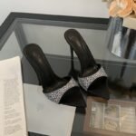 Luxury Pearl Bowknot Crystal High Heels - N0031
