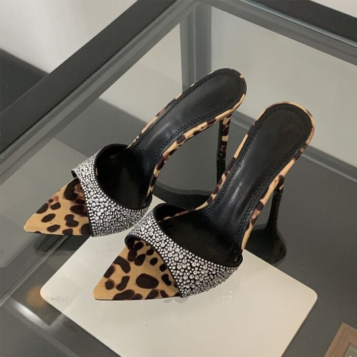Luxury Pearl Bowknot Crystal High Heels  - N0031