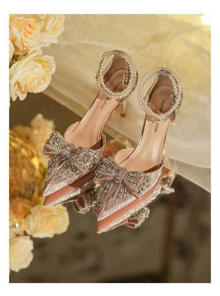 Women's Luxury Rhinestone Pearl High Heel - N001