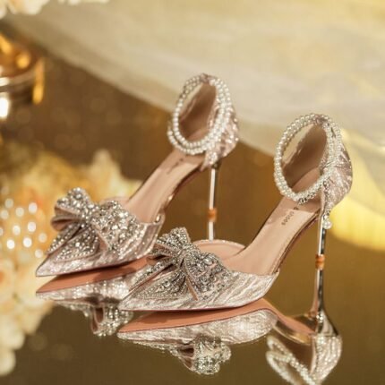 Women's Luxury Rhinestone Pearl High Heel - N001