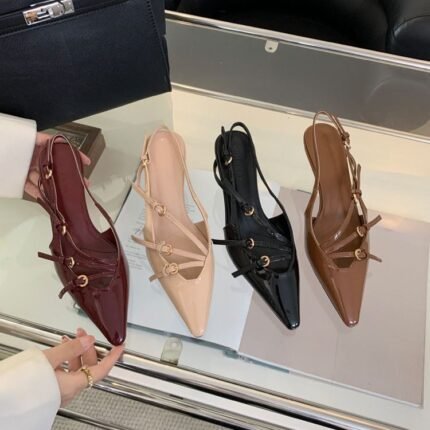 Pearl's Slingback Pumps 4cm Heel - X0096