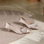 Elegant Low Heel Wedding Pumps - N0112
