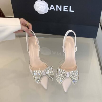 Women's Sparkling Rhinestone Slingback Pumps - X0022