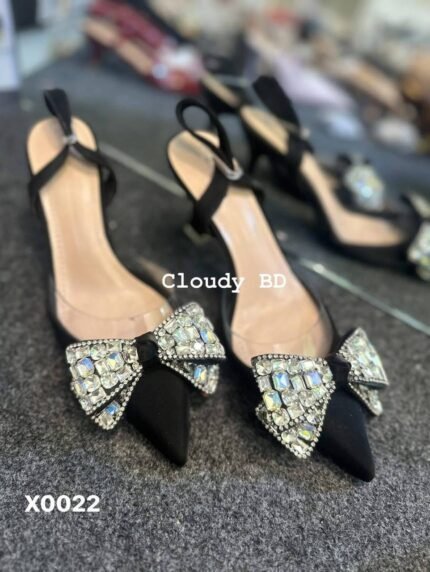 Women's Sparkling Rhinestone Slingback Pumps - X0022