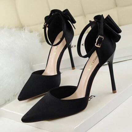 Bigtree Elegant Satin High Heel Pumps - B0003