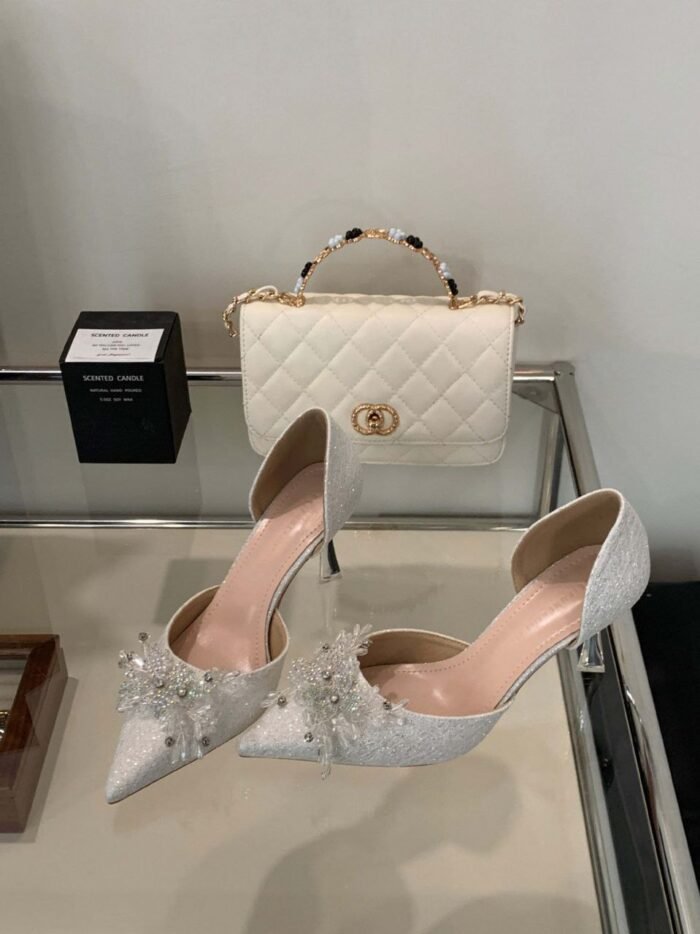 Elegant Glistening High Heel Closed-Toe Shoes - NN009