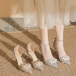 Elegant Glistening High Heel Closed-Toe Shoes - NN009