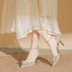 Elegant Glistening High Heel Closed-Toe Shoes - NN009