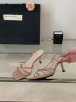 Stiletto Square Toe Strappy Heels - NN013