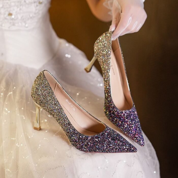 Dazzling Glitter Stiletto High Heels - NN018
