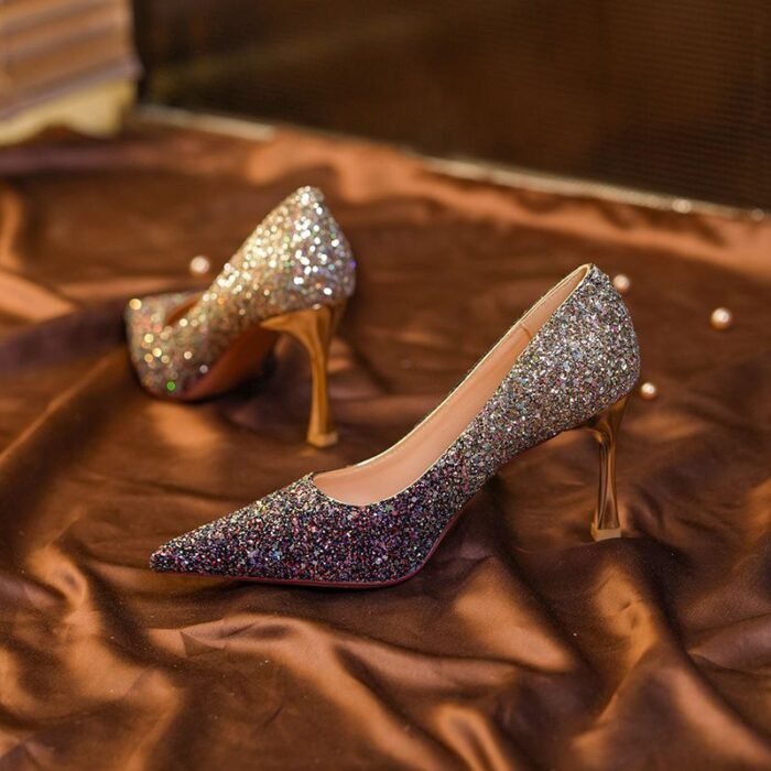 Dazzling Glitter Stiletto High Heels - NN018