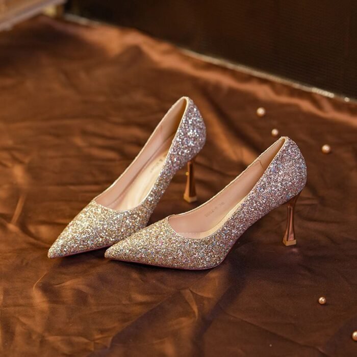 Dazzling Glitter Stiletto High Heels - NN018