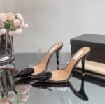 Transparent PVC Pointed Toe Stiletto Heels - NN020